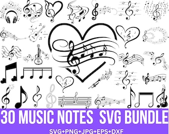 Music Notes Svg Png Bundle, Music Lover Svg, Music Key Svg, Guitar Note Svg, Marching Band Svg, Music Key Svg, Music Teacher Svg, for Cricut