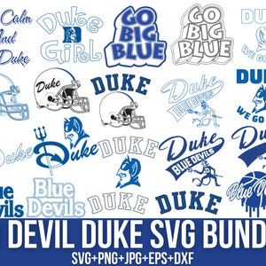 Duke Devils Svg Bundle,Duke Blue Devils Svg,Bluedevil Svg,Duke University Svg Football Svg, Football Vector, Cut Files For Cricut,Silhouette