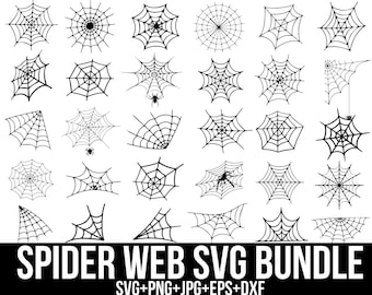 Spider Web Svg Bundle, Cobweb Svg, Spider Web Png, Web Svg, Spider Web Svg, Spiderman Web Clipart, Halloween Svg, Cut For Cricut, Silhouette