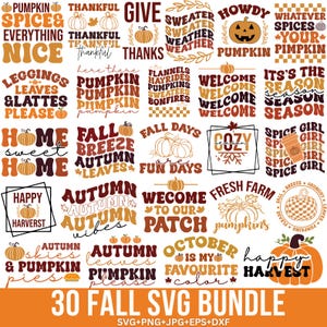 Thanksgiving Svg Bundle, Fall Svg Bundle, Autumn Svg, Fall Sign, Fall porch sign svg, Pumpkin svg, Halloween Svg, Svg For Cricut, Silhouette