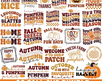 Thanksgiving Svg Bundle, Fall Svg Bundle, Autumn Svg, Fall Sign, Fall porch sign svg, Pumpkin svg, Halloween Svg, Svg For Cricut, Silhouette
