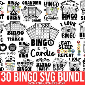 Bingo Svg Png Bundle, Bingo Quotes Svg, Bingo Lady Svg, Bingo Games Svg, Bingo Queen Svg,  Bingo Player Svg, Game Svg, Cut Files For Cricut