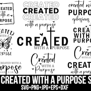 Erstellt mit einem Zweck SVG-Bundle, christliche SVG-Datei, Oster-Svg-Datei, würdige Datei, religiöse Png-Datei, inspirierende Datei, christliche Zitate für Cricut