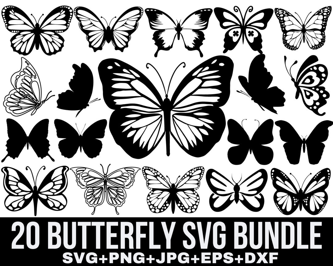 Butterfly Svg Bundle, Butterflies Svg, Butterfly Layered Svg, Butterfly ...