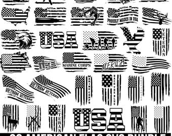 American Flag Svg Bundle, Usa flag Png, USA Eagle Svg, 4th of July Svg, Flag Svg, Patriotic Flag Svg, USA distressed flag Svg, For Cricut