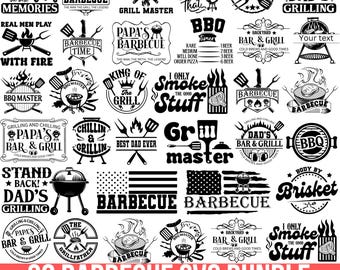 Barbecue Svg Png Bundle, BBQ Svg, Dad's Bar and Grill Svg, BBQ Sayings, BBQ Quotes, Grilling Svg, Bbq Master, Dad's Barbecue, Cut for Cricut