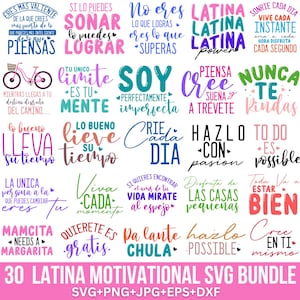Latein Motivations-Svg-Bundle, Motivations-Zitate-Svg, Latein Png, Positive Zitate usw