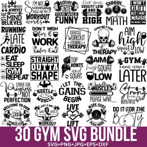 Pacchetto Svg allenamento, citazioni palestra Svg, palestra Svg, motivazione palestra Svg, fitness Svg, maglietta sportiva Svg, esercizio Svg, allenamento Png, file per Cricut