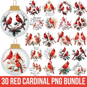 Ornement de Noël cardinal rouge Png, Cardinal Svg, Svg Noël commémoratif, Designs de décoration, Joyeux Noël pour Cricut, Silhouette