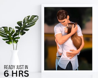 Pixar Style Portrait from Photo, 3D portrait, Cartoon Portrait from Photo Gift, Family Portrait From Photo, gift for her, Faceless Portrait
