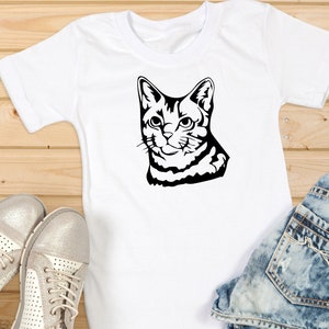 Peeking Cat Svg, Peeking Svg, Cat Svg, Peeking Cats Template, Black Cat Svg, Kitten Svg, Cat Design, Cat Head Svg, For Cricut, Silhouette image 3