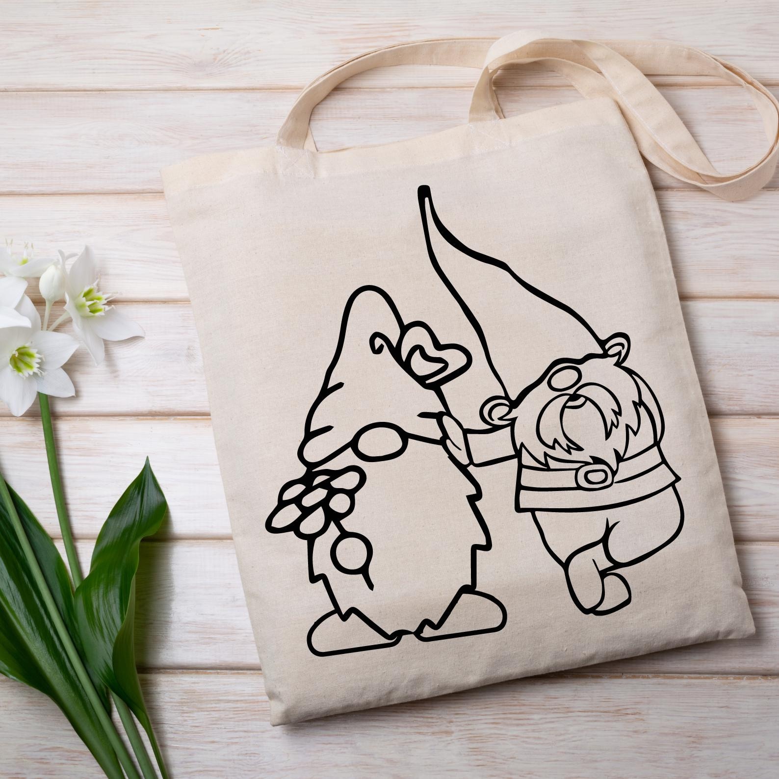 Garden Gnome Svg Png Bundle, Cute Garden Gnome Svg, Flower Gnomes Svg ...