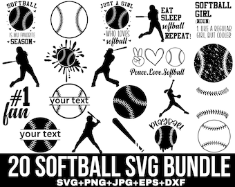 Softball Svg Bundle, Softball Girl Svg, Softball Mom Svg, Softball Png, Softball Dad, Softball Shirt Svg, Softball Dad Svg, Cut File Cricut