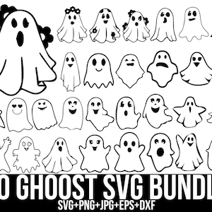 Niedliches Geist-Halloween-Svg-Bundle, Geist-Svg, Halloween-Svg, Spooky Saison-Svg, Fliegende Geist-Svg, Mädchen-Geist-Svg, Geist-Clipart, Für Cricut