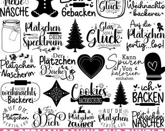 German Baking Svg Bundle, Sprüche Backen Svg, Baking Svg, German Sayings Baking, Cookies Svg, Christmas Svg, German Svg, Files for Cricut