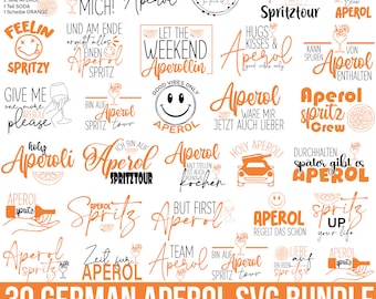 German Aperol Svg Bundle, Aperol Png, Holy Aperoli Svg, Plotterdatei Svg, Getränke Svg, Aperol Spritztour Svg, Alcohol, German Svg, Cricut