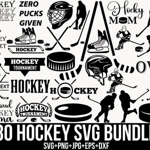 Hockey-Svg-Bundle, Hockeyspieler-Svg, Hockey-Mama-Svg, Eishockey-Helm-Svg, Hockey-Fanspieler, Hockey Clipart, Datei für Cricut, Silhouette