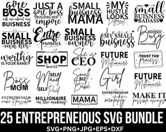 Entrepreneur svg bundle, Small Biz svg, motivational ceo svg, Entrepreneur shirt designs, mama preneur svg, Cut file for Cricut, Silhouette,