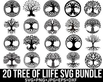 Tree of Life Bundle, Celtic Tree Svg, Family Tree, Tree Svg, Family tree Svg, Spiritual Home Decor, Tree Clipart, Tattoo Design, For Cricut