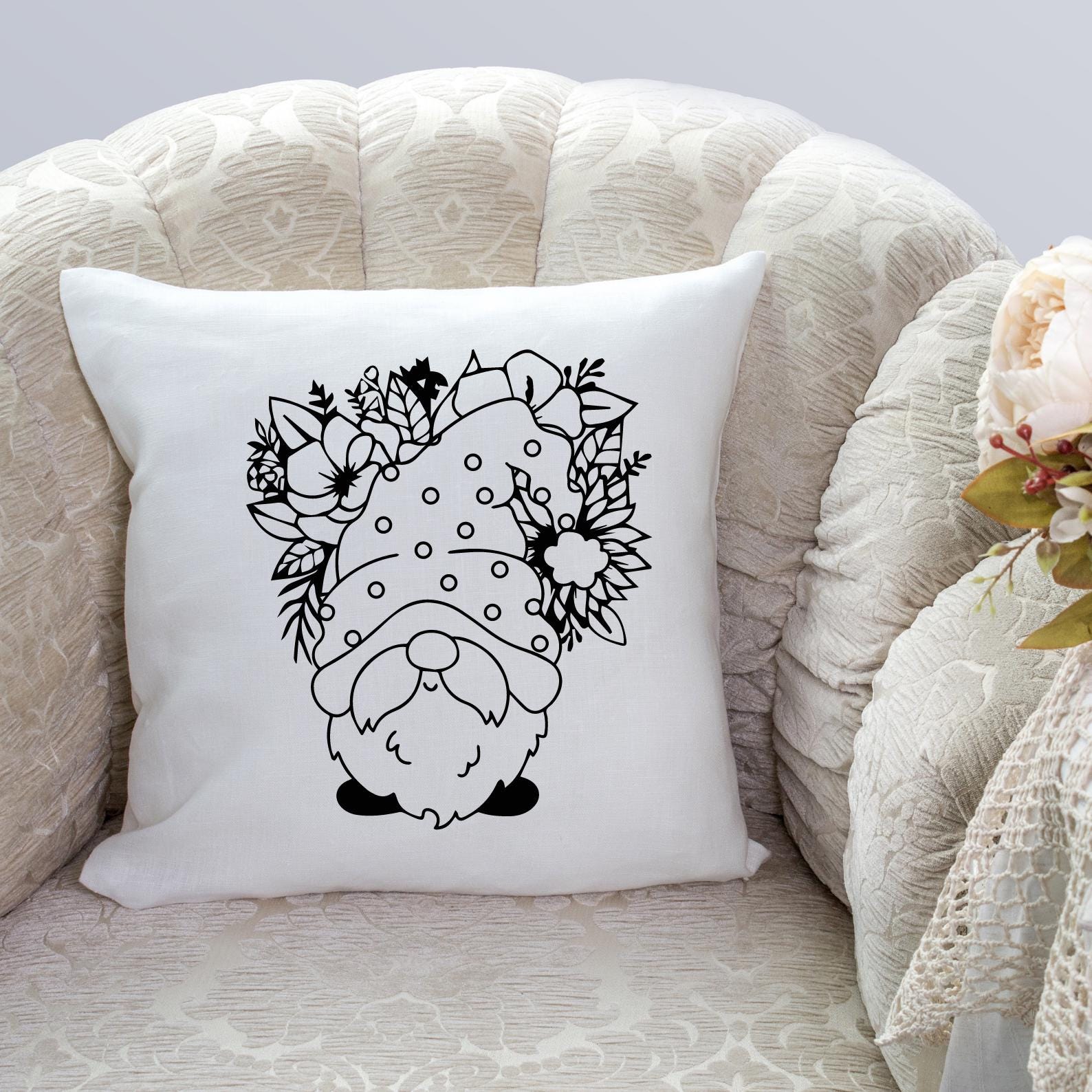 Garden Gnome Svg Png Bundle, Cute Garden Gnome Svg, Flower Gnomes Svg ...