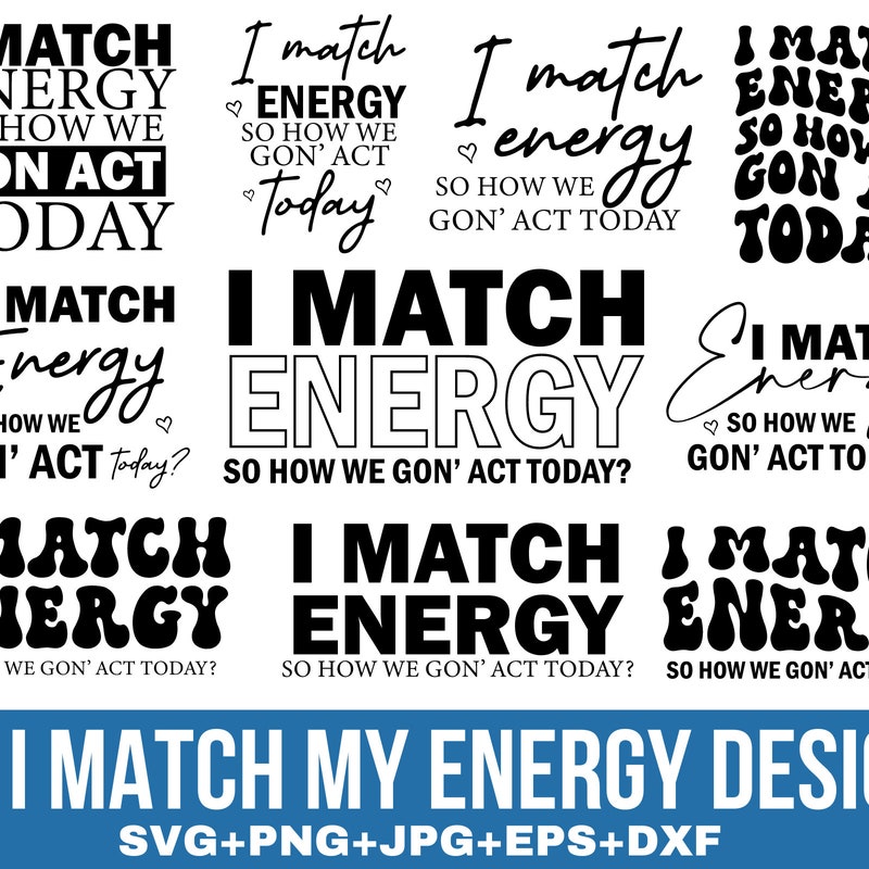 Match Energy I Match Energy Png - Etsy