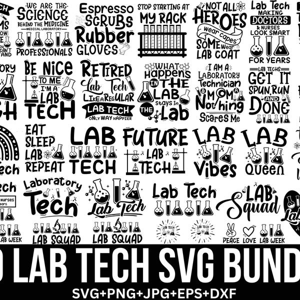lab tech svg Bundle, Technician svg, Science svg, chemistry svg, lab tech Svg, laboratory tech svg, Cut File Cricut, Silhouette