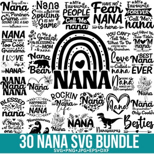 Nana-Svg-Bundle, Nana Png, gesegnete Nana-Svg, gesegnete Nana-Svg, Nana-Leben-Svg, Geschenk für Nana, Nana-Shirt, Familien-Svg, Enkel-Svg, Cricut