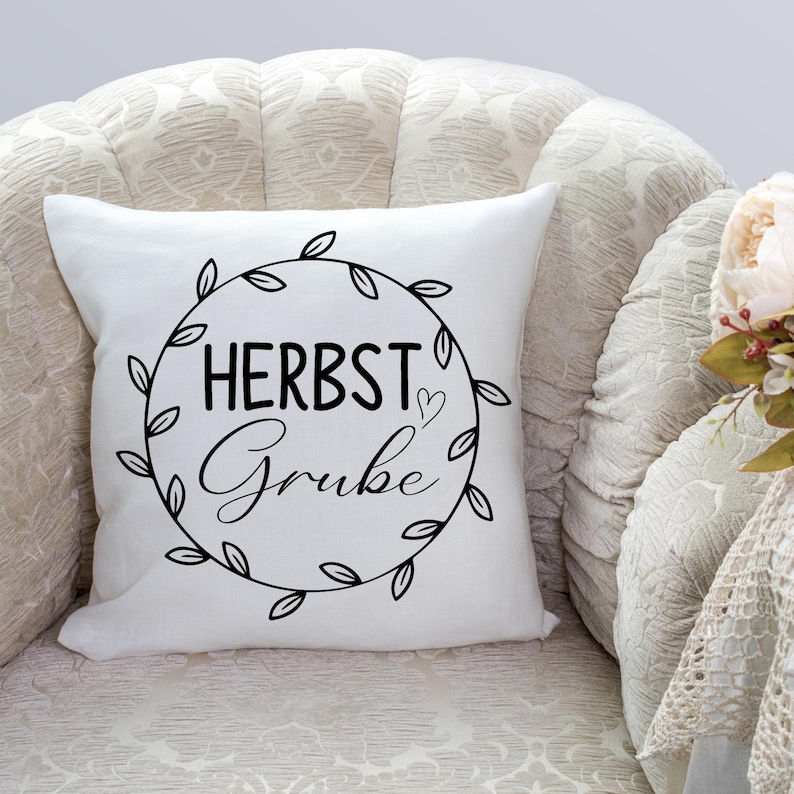 Tysk höstplotterfil Svg-paket, tysk ört-svg, hej höst-svg, halloween-svg, pumpalöv, höst-svg, för Cricut, silhuett bild 10