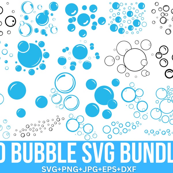 Bubbles svg bundle, blowing bubbles svg, soap bubbles svg, Speech Bubbles, bubbles clipart, Bubbles Vector, Cut file for Cricut, Silhouette