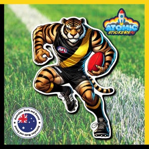 Tigres de Richmond, sticker football AFL, sticker fan de football australien