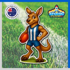 Sticker Kangourous du nord de Melbourne, Sticker fan de sport australien, AFL
