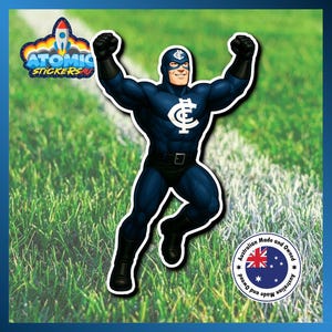 Carlton Blues Hero Sticker – Anfeuernde Pose