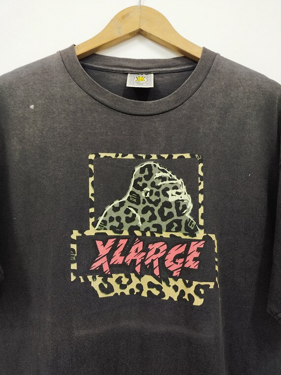 vintage 90s X Large leopard design OG streetwear … - image 5