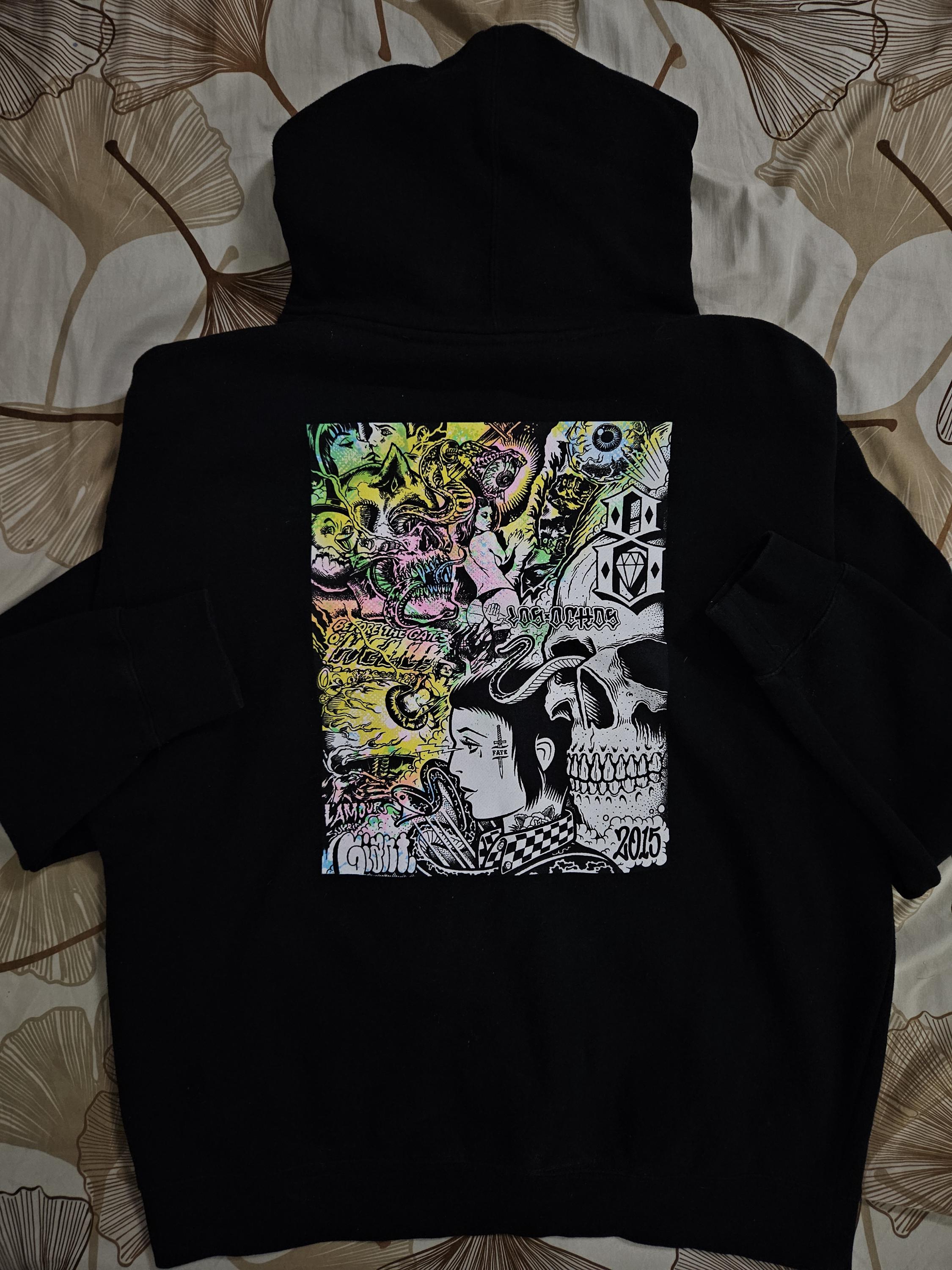 Rebel8 x Mishka フルジップ パーカー – レア ストリートウェア、XL