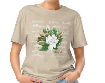 Organic Cotton Magnolia Flower T-Shirt