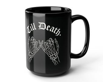 Gothic Skelett Pinky Versprechen Tasse | Tattoo Kunst, Dark Romance