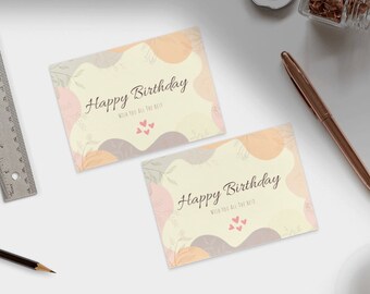 Happy Birtday/ Wish Card Design 1