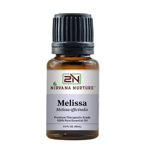 Melissa Essential Oil 100% Pure Premium Therapeutic Grade, Undiluted, Aromatherapy Diffuser, Skin Care, Hair Care