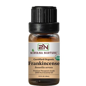 Aceite esencial de incienso orgánico certificado por el USDA, grado terapéutico (10 ml)