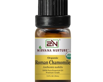 Organic Roman Chamomile Essential Oil, 100% Pure, 10ml