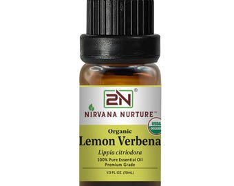 Organic Lemon Verbena Essential Oil, 100% Pure, 10ml
