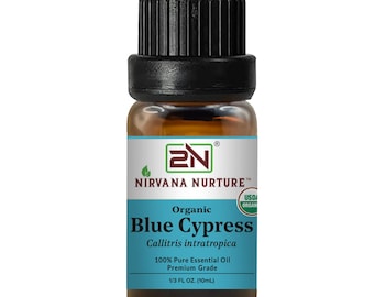 Organic Blue Cypress Essential Oil, 100% Pure (10ml)