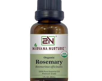 Organic Rosemary Essential Oil, 100% Pure, 30ml