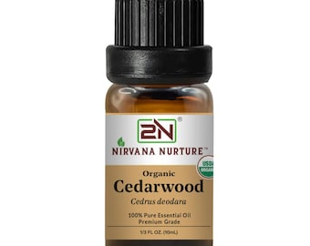 Organic Cedarwood Essential Oil, 100% Pure, 10ml