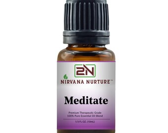 Meditate Essential Oil Blend for Centering Focus, Grounding, Meditation and Relaxation