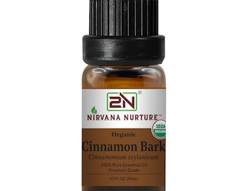 Organic Cinnamon Bark Essential Oil, 100% Pure, 10ml