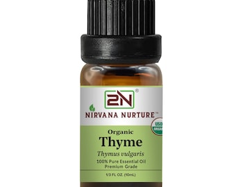 Organic Thyme Essential Oil, 100% Pure, (10ml)
