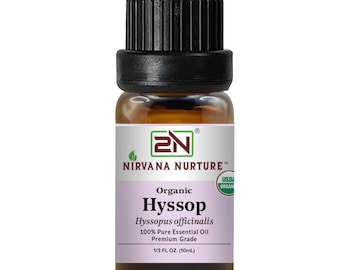 Organic Hyssop Essential Oil, 100% Pure (10ml)