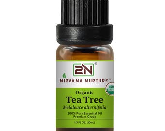 Olio essenziale di tea tree biologico, puro al 100%, 10 ml