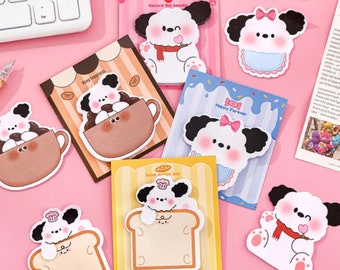 Kawaii Sticky Notes, Cute Memo Pads, Dog Sticky Notes, School Office Supply, Kawaii Stationery